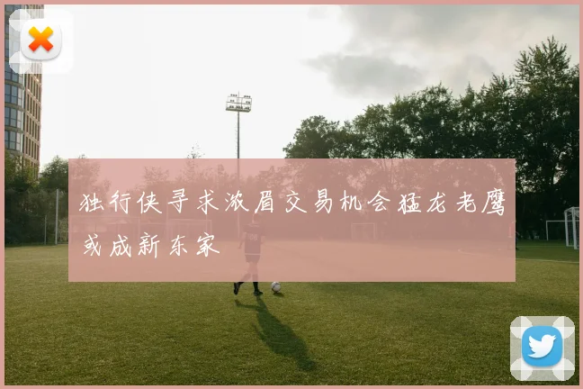 独行侠寻求浓眉交易机会猛龙老鹰或成新东家